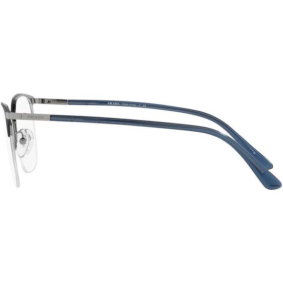 NWT Prada 0PR 57YV Matte Blue Rectangle 54mm Eyeglasses main image 5